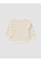 Lcw Baby Ecru Bow Printed Baby Girl Set - 7