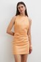 Orange Cross-Back Detailed Dress - 3
