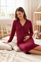 Mireya front buttoned nursing friendly maternity and postpartum nightgown - 2