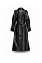 Trinity Women's Belted Genuine Leather Trench Coat - 7