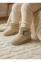 Daily School Nursery Girls Boys Baby Kids Suede Look Velcro Inside Wool Warm Winter Mini Boots - 4