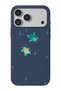 Turtle Pattern in Space Compatible with iPhone 17 Pro Max/18 Pro Max Suede+Tpu Silicone Phone Case