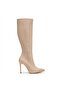 Zri̇nx-226 Premium Beige Zippered Elastic Thin High Heeled Women's Boots 11 Cmvvvvv - 2