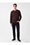 Crew Neck Embossed Printed Men's Sweatshirt (W6) - 2