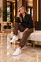 Premium Unisex Cotton Half Zipper Sweatshirt Jogger Set 3 Yarn Bottom-Top Set - 2