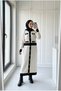 Women's Contrast Striped Button Detailed Long Knitwear Dress - 4