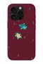 iPhone 16 Pro Compatible Suede + Tpu Silicone Phone Case with Turtle Pattern in Space