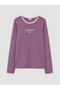 Crew Neck Text Printed Girl's T-Shirt - 2