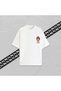 Bq Girl Unisex Printed Oversize T-Shirt 100% Cotton Women's Men's Crew Neck White