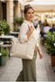 Women's Shoulder Bag Zippered Daily Use Adjustable Shoulder Strap Tote Bag
