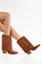 Women's Cowboy Boots Pointed Toe Embroidery Detailed Thick Heel Western Boots - 2
