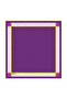 Purple Wide-Bordered Plain Silk Handkerchief