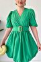 Balloon Belt Dress - 2