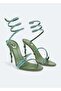 Rene Caovilla Cleo crystal-embellished womens sandals Green