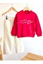 Girl's and Boy's 3 Thread Non-Embroidered Sweatshirt Gabardine Pants Top and Bottom Set - 3