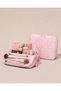 Premium Leather Diamond Pattern Makeup Bag - Cosmetic Bag & Travel Makeup Bag - 3