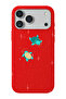 iPhone 17 Pro/18 Pro Compatible Suede+Tpu Silicone Phone Case with Turtle Pattern in Space