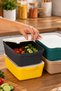 4515 Mix Still Box 4-Piece Storage Container Set with Lids 3 Liters – Multi-Purpose Colorful Organizer Box for Pantry, Refrigerator and Cabinet - 5