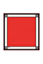 Red Wide Border Plain Silk Handkerchief