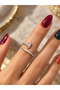 Women's Nail Model Zircon Stone Adjustable Ring Stylish and Elegant Design - 2