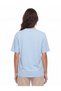 Baby Blue Cotton Crew Neck Relaxed Fit Dog Embroidered Stone Embroidered Short Sleeve T-Shirt - 3