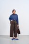Women's Ankle Adjustable Pleated Trousers Brown - 3