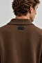 Button Detailed Polo Collar Men's Knitwear Sweater |   Mew5111320-1 - 4
