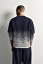 Men's Oversize Patterned Crew Neck Wool Knit Sweater - 4