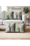 4-Piece Double-Sided Digital Print Throw Pillow Cover with Human Pattern - 2