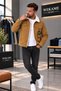 Men's Casual Regular Fit Fur Lined Denim Jacket - 4
