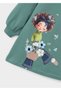 Girl's Dress-Graphic Print-Polar 4914 Green 4 m - 4