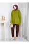 Women's Pinterest Tiriko Sweater - Carrot Cut Tight-Leg Pants Double Combination - 2