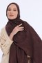 Alia Shawl - Vo Signature Pattern - Bitter Brown - 4
