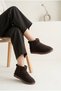 Women's Stoned Short Boots with Fur Inside, Warm and Comfortable Sole, Stylish Winter Snow Boots, Suede Boots
