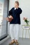 Anvelop Tied Oversize Denim Jacket - Dark Blue - 3