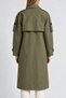 Belted Seasonal Long Trench Coat Lby0090 Olive Green - 6