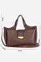 Nesta Multi-Compartment Metal Buckle Hand and Shoulder Bag - 2