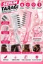 Serum Application Comb with Metal Tip and Container, Hair Root Serum Comb, Transparent Pink - 3