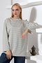 Women's Modal Crew Neck Oversize Long Sleeve Tunic - 8