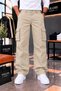 Men's Gabardine Baggy Fit Cargo Pants
