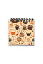 Coffee and Autumn Leaf Patterned Mini Notepad Set - 6