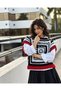 Hand-Knitted Women's Sweater with Grandmother's Square Motif, Size S, Length 50 Cm, There Is a 5 cm Difference between Sizes. - 3