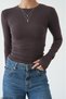 Women's Finger-Interlocking Modal Bodysuit - 3