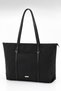 Large Size Women's Shoulder Bag with Ribbon Detail - 2