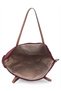 Large Size Women's Shoulder Bag with Ribbon Detail - 4
