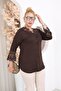 Plus Size Lace Detailed Shirt - 4