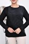 Plus Size Stoned Modal Fabric Blouse - 2