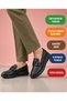 Black Orthopedic Heel Supported Flexible Comfortable Stylish Special Daily Use Women's Shoes Flat Shoes - 4