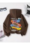 Skateboard Printed Premium Oversize Hooded 3 Thread Cotton Sweatshirt