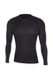 Men's Long Sleeve Crew Neck Black Color Lycra Mody Thermal Top Underwear - 3